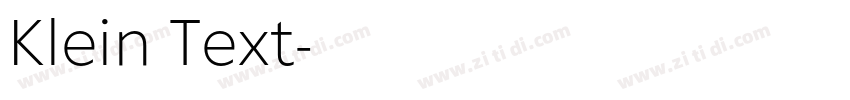 Klein Text字体转换